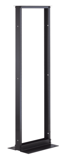 2-Post Open Bay Relay Rack, Black Anodized - Server Racks Online