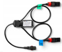 uATS LV - 2x 5-15 Input (4ft Cords) to 1x C13 Output (1ft Cord) - 120V (1-3 Phase)