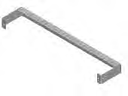 1U Horizontal Wire Management Bar, White