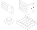 PX PDU Zero-U Enclosure Bracket, 52mm