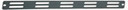 Cable management panel, 19" horizontal w/10 slots, .250" x 2.00"