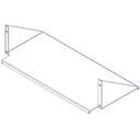 Great Lakes 1984ST09 Single-Sided Relay Rack Shelf, 9"D