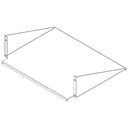 Single-Sided Relay Rack Shelf, 15"D