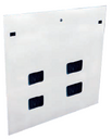 Side Panels w/ Cable Pass-thru for 45U, 1200mm deep RS Racks - White