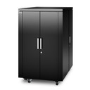 CX 24U, 44"D Secure Soundproof Pre-configured Office Rack - Black