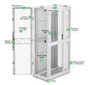 Features of the APC AR3105W2 & AR3105W2 Server Racks