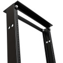 Top detail of the 34-100804-GRU1K 4' Two Post Aluminum Network Rack