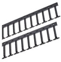 42U Railmounted cable management fingers w/ hardware