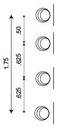 Black 12/24 Push Pin Rivets - 50 ct.