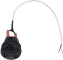 Image showing an E-BEEP1 Rugged Miniature Piezo Alarm with attached lead