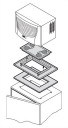 Quick-change frame for roof-mount cooling units - 3359.xxx and 3382.xxx