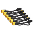 APC NetShelter Locking Power Cord Kit (6-Pack) – C19 to C20, 0.6m