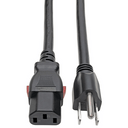 Eaton Tripp Lite Power Cord – NEMA 5-15P to Locking C13, 2 ft (0.61m), 15A, 125V