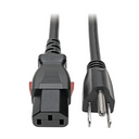 Eaton Tripp Lite Power Cord – NEMA 5-15P to Locking C13, 1 ft (0.31m), 10A, 125V