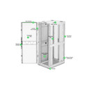 Features of the APC AR3150W2 Gen 2 SX server rack