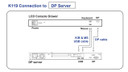 K119 4K LCD Console Drawer connection diagram