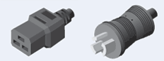 C19 to L6-20P Locking Power Cord, 10ft