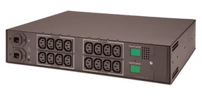 Fail-Safe Transfer Switch, Metered, (16) C13 Outlets, 30A 208-240V - 5kW