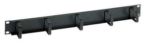 1U Single-sided Cable Organizer, 5 Ring