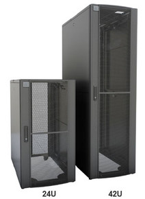 24U DCF Optimized Rack Enclosure Depth: 43.3" (1100mm), Width: 23.6" (599mm) 24U DCF Optimized Rack Enclosure Depth: 43.3" (1100mm), Width: 23.6" (599mm)