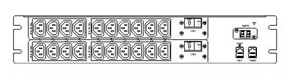 Monitored PDU, Network Metered, 8-240, 24A, 2U Horiz., L6-30P, (20) C13