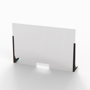 Cough & Sneeze Guard, Acrylic - 48" Wide x 32" High Cough & Sneeze Guard, Acrylic - 48" Wide x 32" High
