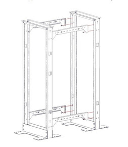 Usage image of the 1927-3-002-00 2 Piece 2-Post Rack Conversion Kit