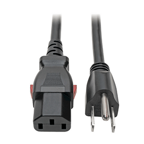 Eaton Tripp Lite Power Cord – NEMA 5-15P to Locking C13, 1 ft (0.31m), 10A, 125V