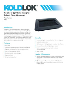 SplitLok™ Integral Raised Floor Grommet - 10 Pack