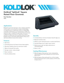 SplitLok™ Square Raised Floor Grommet - 10 Pack