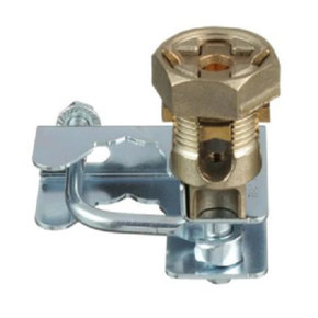 Access floor grounding clamp, 7/8" (22.2mm) square, 1 - 1 1/8" (25.4 - 28.6mm) round