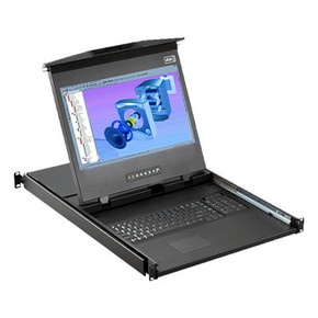 17" LCD (3840 x 2160) 1U dual slides LCD Console Drawer