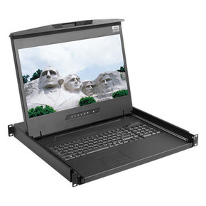 19" 1U, 1080p LCD console / KVM drawer