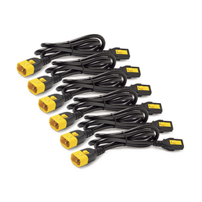 APC NetShelter Locking Power Cord Kit (6-Pack) – C13 to C14, 1.2m