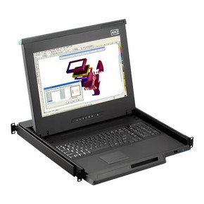 1U 17" 4K LED-backlit LCD Console Drawer