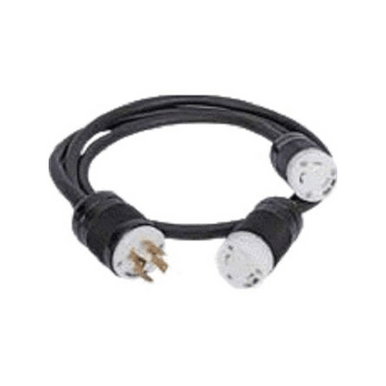 Power Splitter Cable, L14-30P to (2) L6-30R (4ft/2ft)