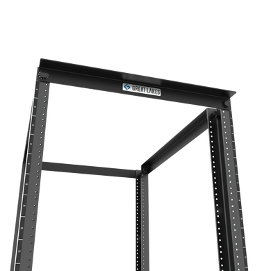 Top details of the GL-4P standard 4-post rack