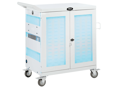 Charging Cart Station 36 Ports with UV Sterilization and Antimicrobial Coating