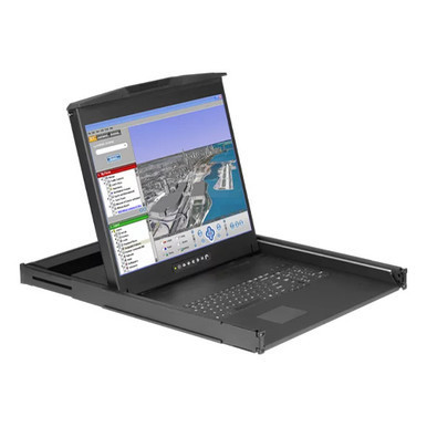 1U 20" 1600 x 1200 LCD Console Drawer