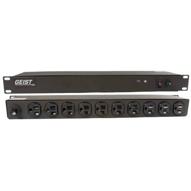10-Outlets PDU - Basic - NEMA 5-15P - 10 x NEMA 5-15R - 120 V AC - 10 ft Cord Length - Horizontal - Rack-mountable - TAA Compliant