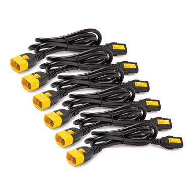 APC NetShelter Locking Power Cord Kit (6-Pack) – C13 to C14, 1.8m