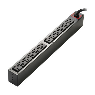 Eaton EFLXL2000R-PDU1U Basic FlexPDU, 120V, 20A, NEMA 5-20P, (12) 5-20R, 1U Horizontal