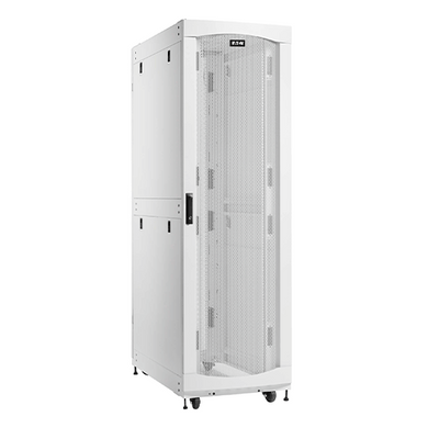 Eaton SmartRack 48U 44"-Depth 24"-Width Heavy-Duty Rack Enclosure Cabinet for AI Servers, White