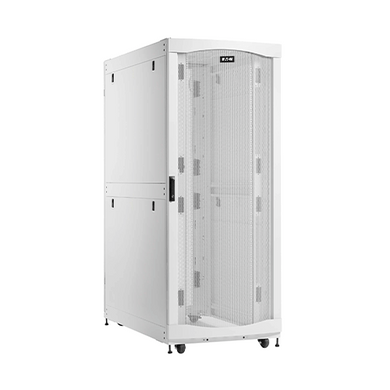 Eaton SmartRack 42U 58"-Deep 24"-Width Heavy-Duty Rack Enclosure Cabinet for AI Servers, White
