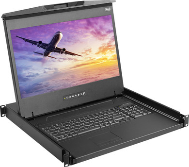 4K LCD Console Drawer - 18.4 inch, 1U, 3840 x 2160 @60Hz native resolution