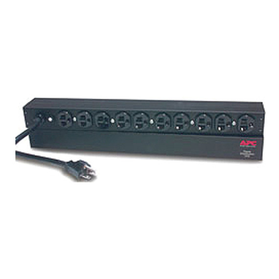 APC AP9563 Basic Rack PDU, 1U, 20A, 120V, (10)5-20; 5-20P APC AP9563 Basic Rack PDU, 1U, 20A, 120V, (10)5-20; 5-20P