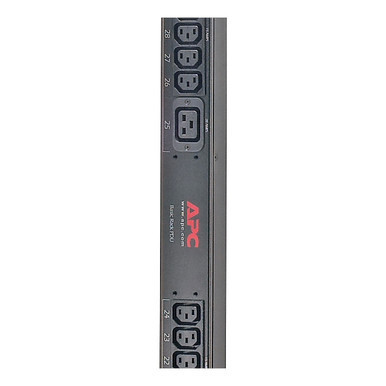 Rack PDU, Basic, Zero U, 12.5kW, 208V, (30)C13, (6)C19; 3' Cord
