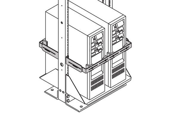 Chatworth 12086-719 Tower CPU Adjustable Tie-Down Bracket shown on equipment