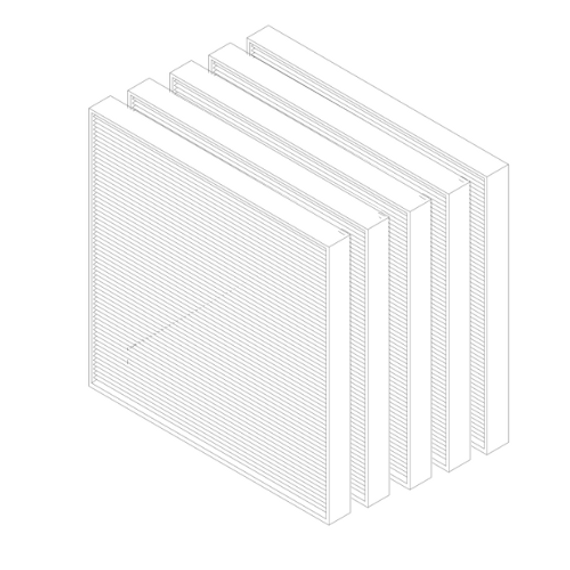Replacement Filters for Great Lakes Fan Assemblies (Package of 5)