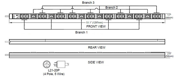 Basic Rack PDU, 27 Outlets C13/C19